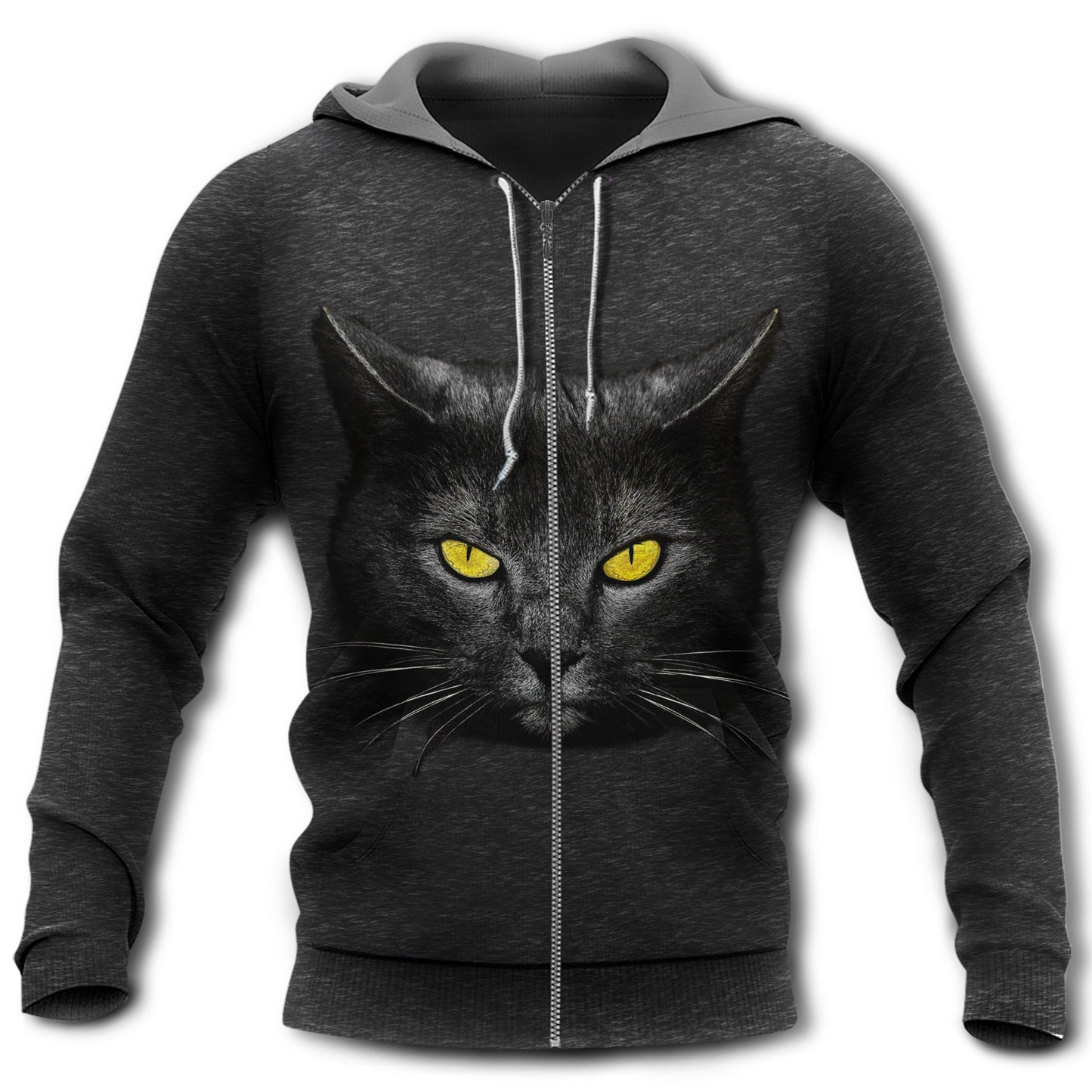 Cat Loves Darkness Night Style - 3D Hoodie