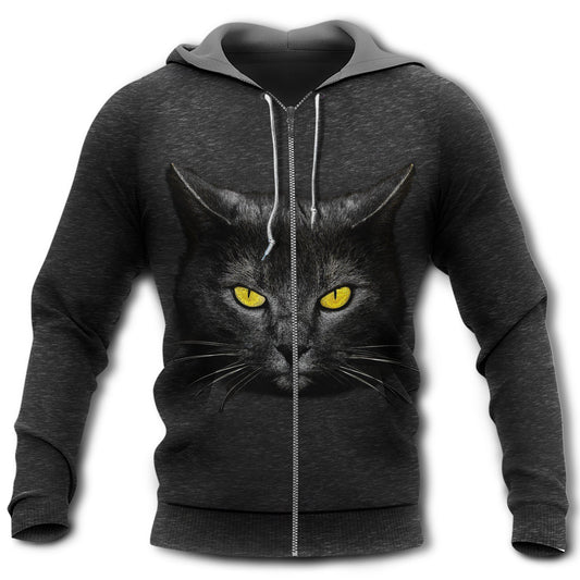 Cat Loves Darkness Night Style - 3D Hoodie