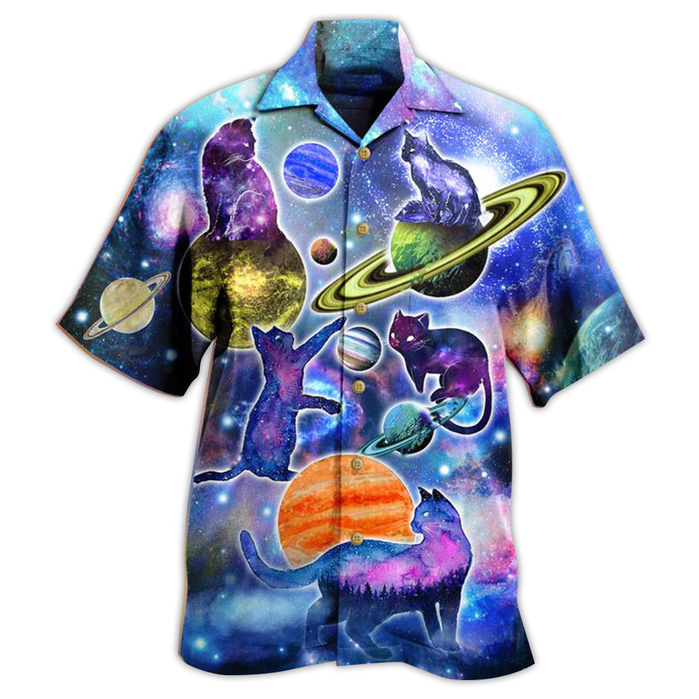 Cat Plays With Space Limited Edition – Hawaiian Shirt