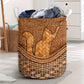 Cat Rattan Teaxture So Cute - Laundry Basket - Owls Matrix LTD