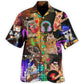 Rocker Cat Cool Music Style - Hawaiian Shirt