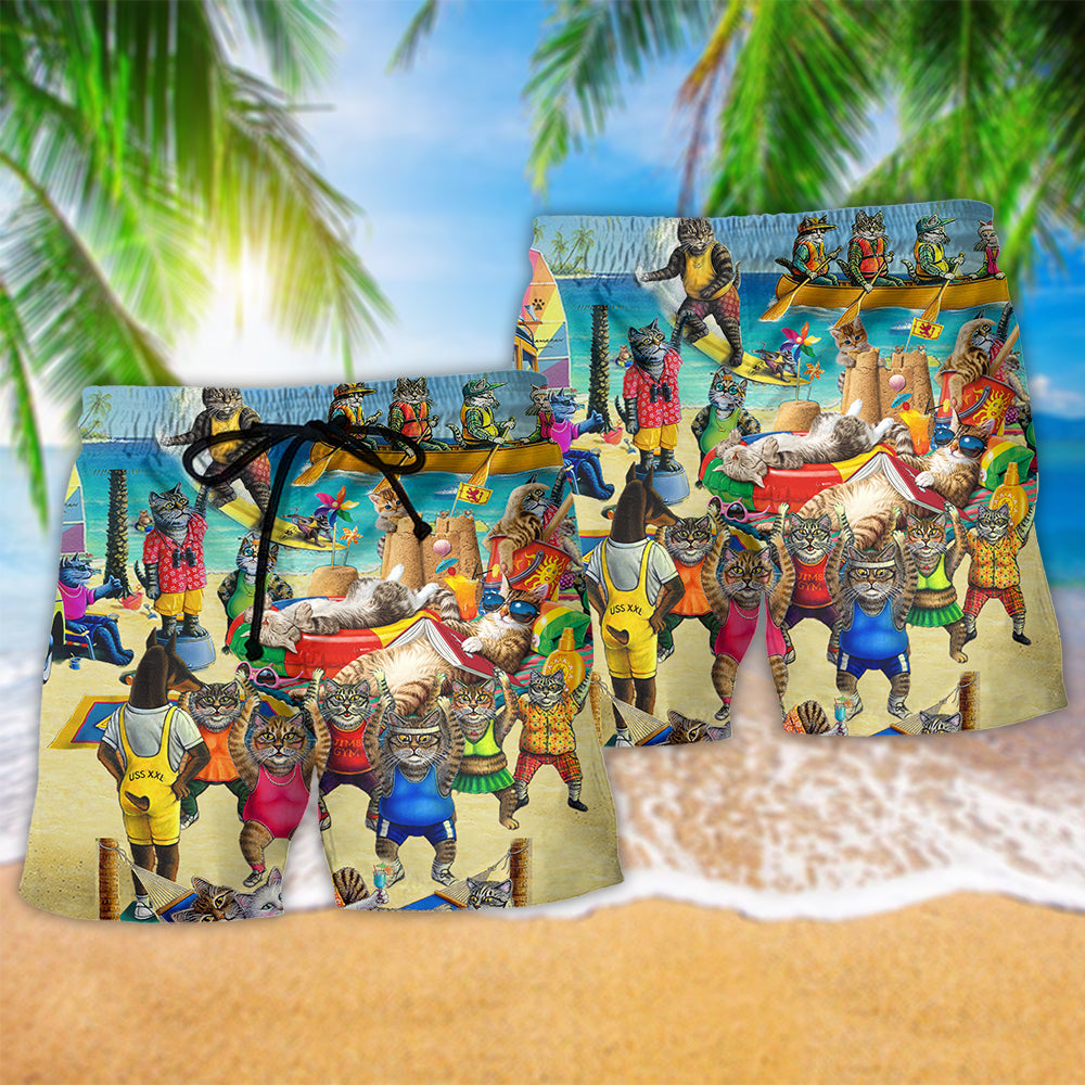 Cat Sky Sand Balance – Beach Short