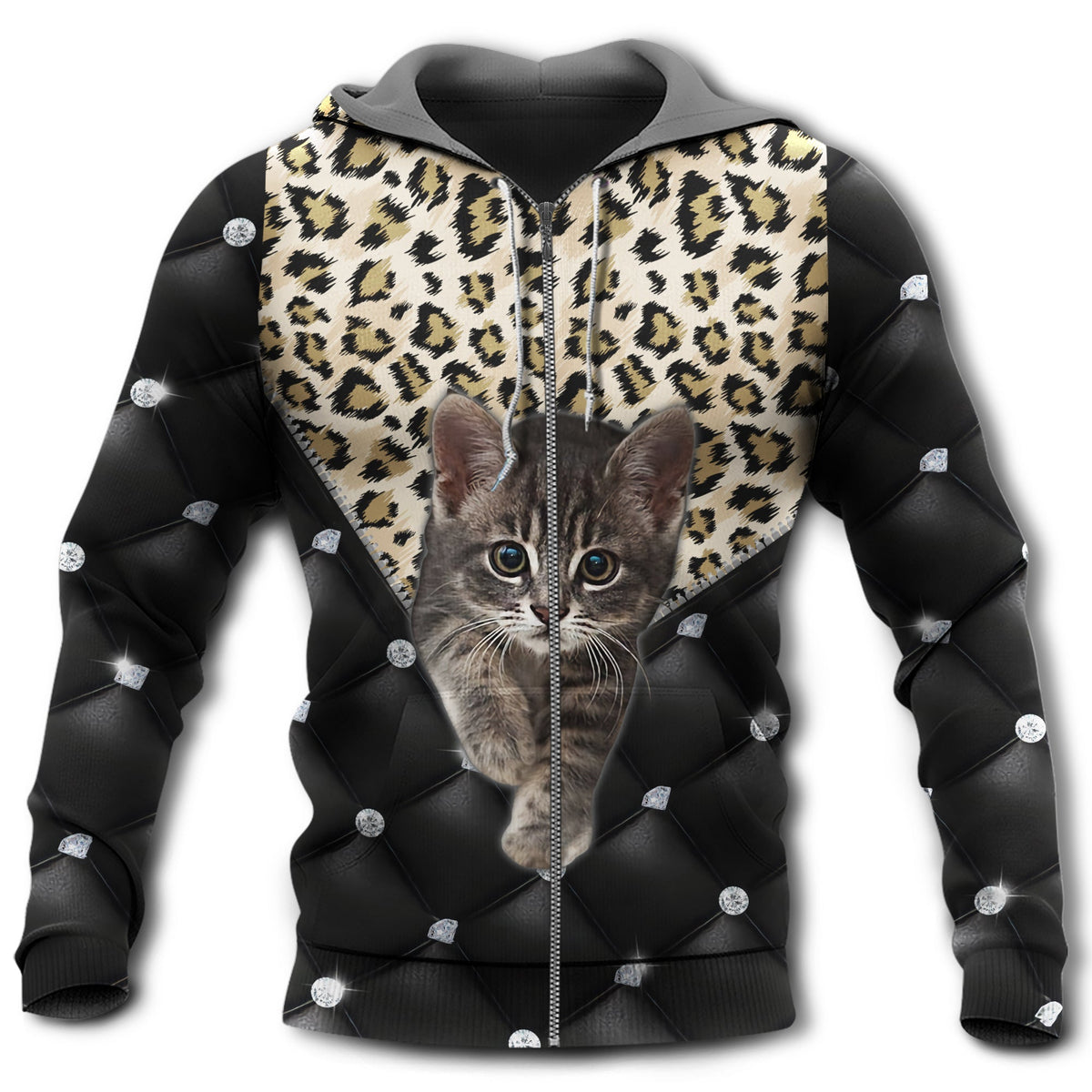 Cat Lover Black Style - 3D Hoodie