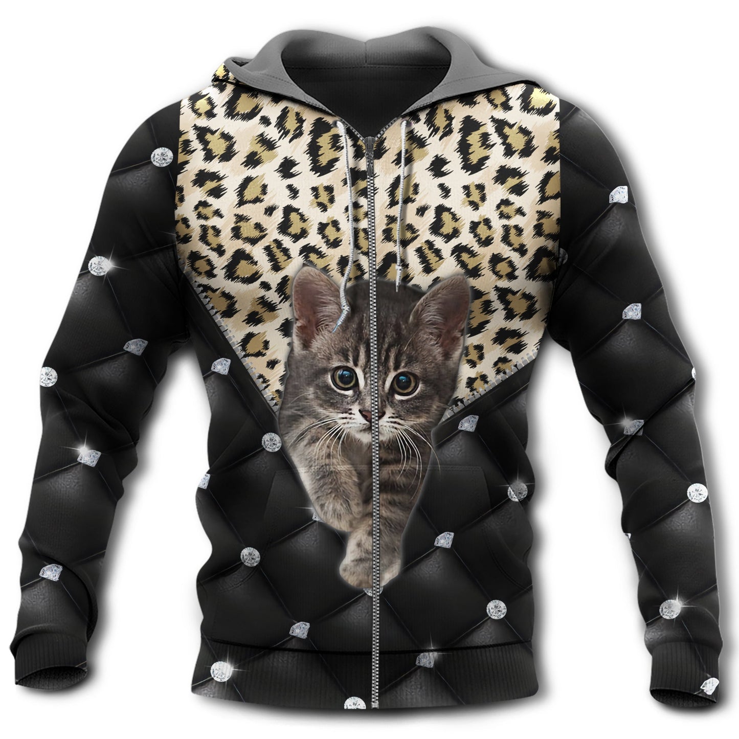 Cat Lover Black Style - 3D Hoodie