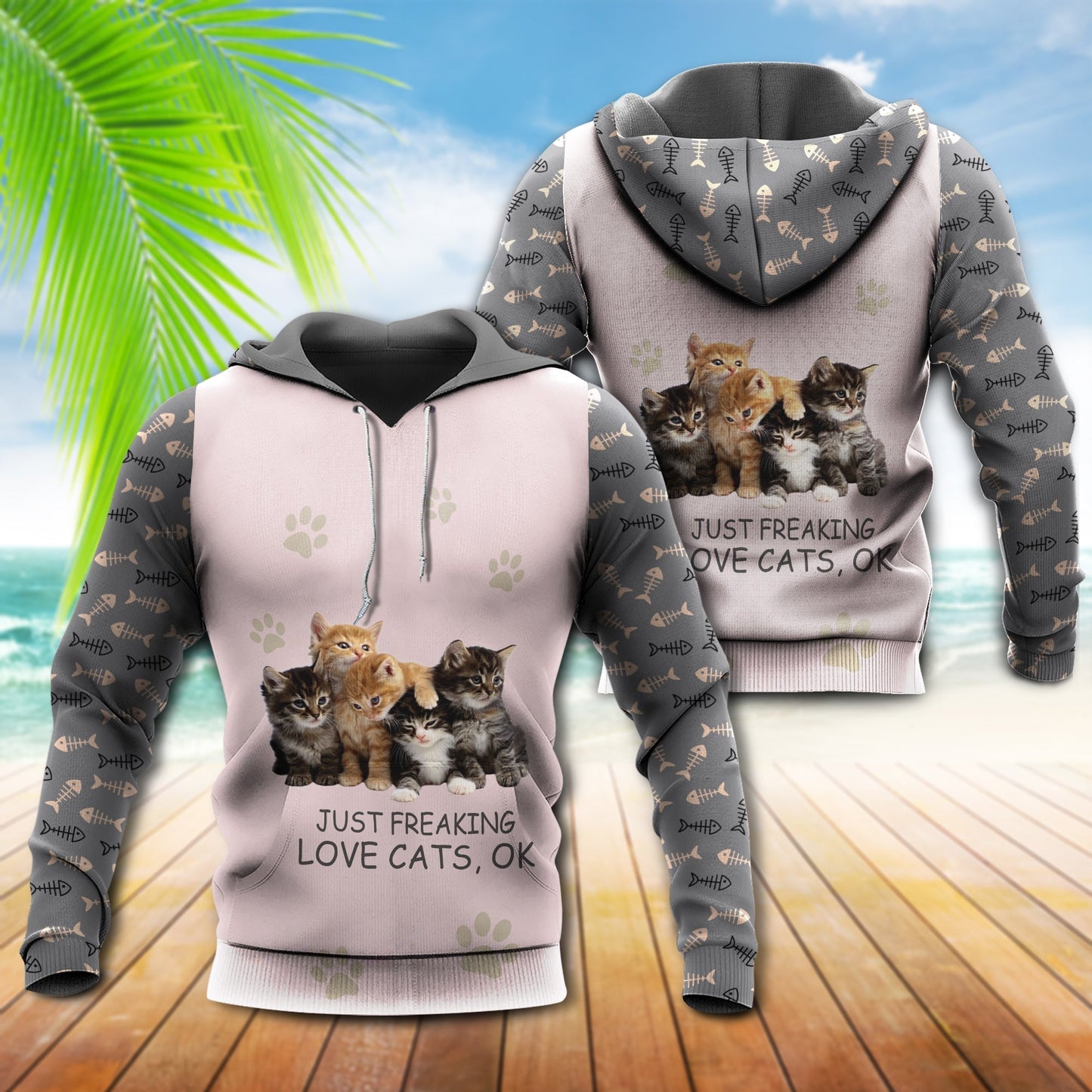 Cat Lover Funny Quote Style - 3D Hoodie2