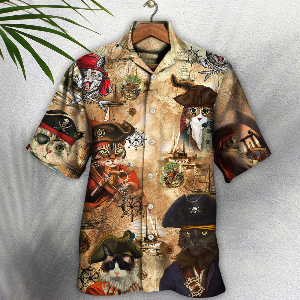 Cat Pirate Vintage Cool Style – Hawaiian Shirt