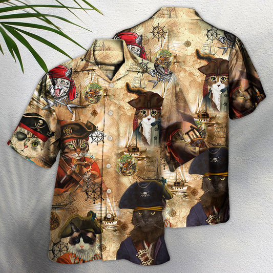 Cat Pirate Vintage Cool Style – Hawaiian Shirt