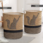 Cat Cute Rope Wallpaper - Laundry Basket - Owls Matrix LTD