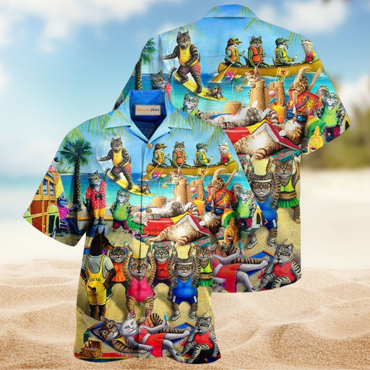 Cats Beach Spirit Edition – Hawaiian Shirt