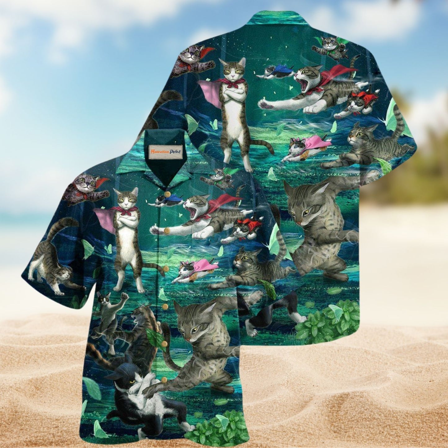 Cats Epic Fight Edition - Hawaiian Shirt