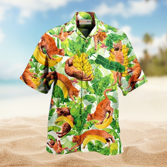 Cats Funny And Jumping Bananas Edition – Hawaiian Shirt