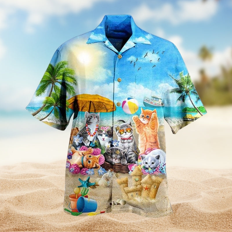 Cats Love Beach Sunshine Limited Edition – Hawaiian Shirt