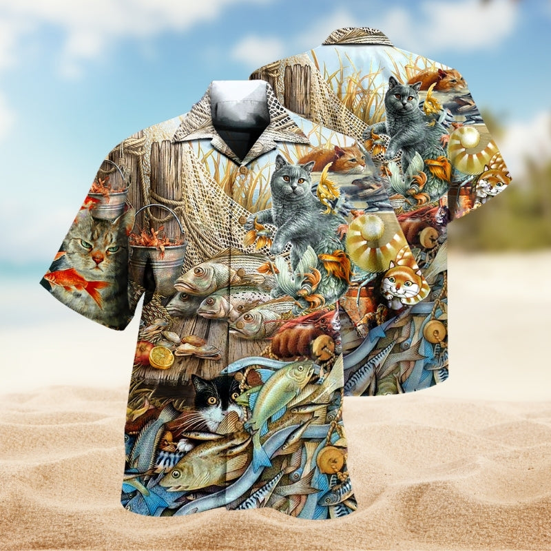 Cats Love Fish Limited Edition – Hawaiian Shirt