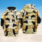 Cats Love Music Cute Art – 3D Hoodie
