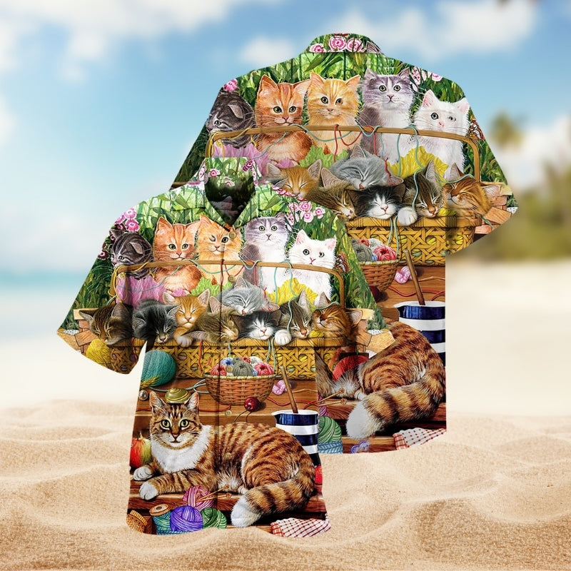Cats Love Wool Roll Limited Edition – Hawaiian Shirt