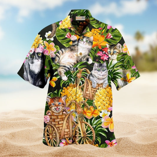 Cats Lovely And Flowers Garden Limited Edition – Hawaiian Shirt
