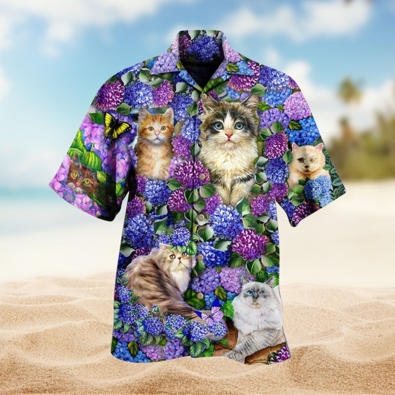 Cats Lovely And Flowers Limited Edition – Hawaiian Shirt