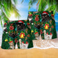 Cats Meowy Mas Christmas Colorful - Beach Short