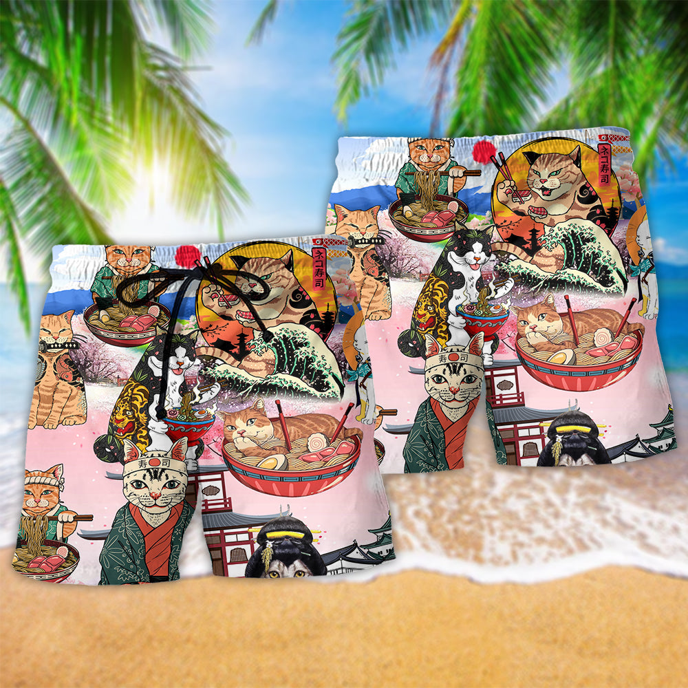 Cat Rule The World Cute – Beach Short