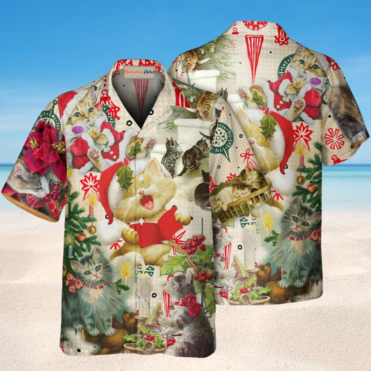 Cats Sing Christmas Song – Hawaiian Shirt