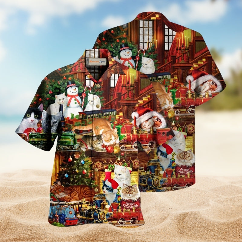 Cats With Toys Train Limited Edition – Hawaiian Shirt