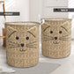 Cute cat wicker basic style - Laundry basket - Owls Matrix LTD