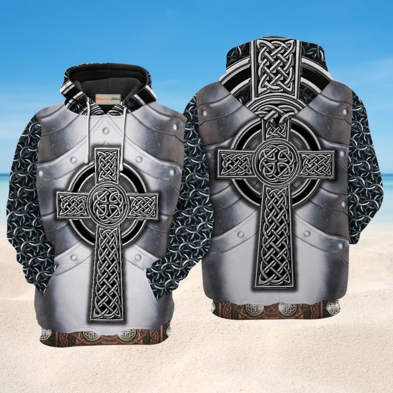 Celtic Armor Irish Metal Art – 3D Hoodie