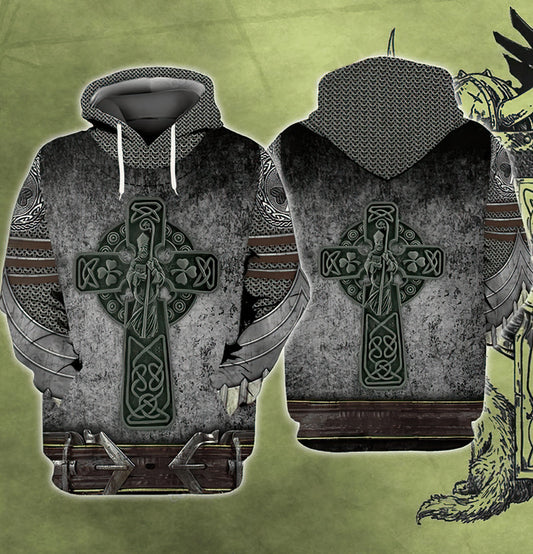 Celtic Cross Art – 3D Hoodie