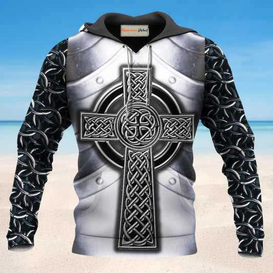 Celtic Armor Irish Metal Style - 3D Hoodie