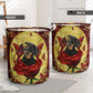 Dachshund Charming Rose Butterfly - Laundry Basket - Owls Matrix LTD