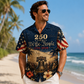America 250th Anniversary Hawaiian Shirt, 1776-2026 Liberty Bell & Eagle Aloha Top