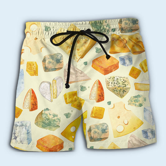 Cheese Lover Food Life Art - Beach Short