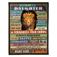 Cheetah Never Feel You Are Alone Panther Mom To Daughter 50 x 60 Inch Flannel Blanket For Cozy Bedroom And Sofa Decor