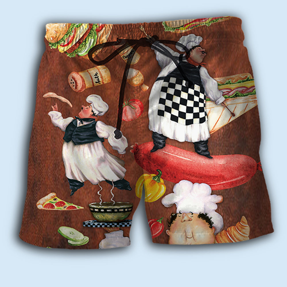 Funny Chef Food Lover Style – Beach Short