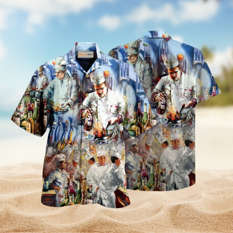 Chefs Are Made To Make Magic With Knives And Fire Limited Edition – Hawaiian Shirt