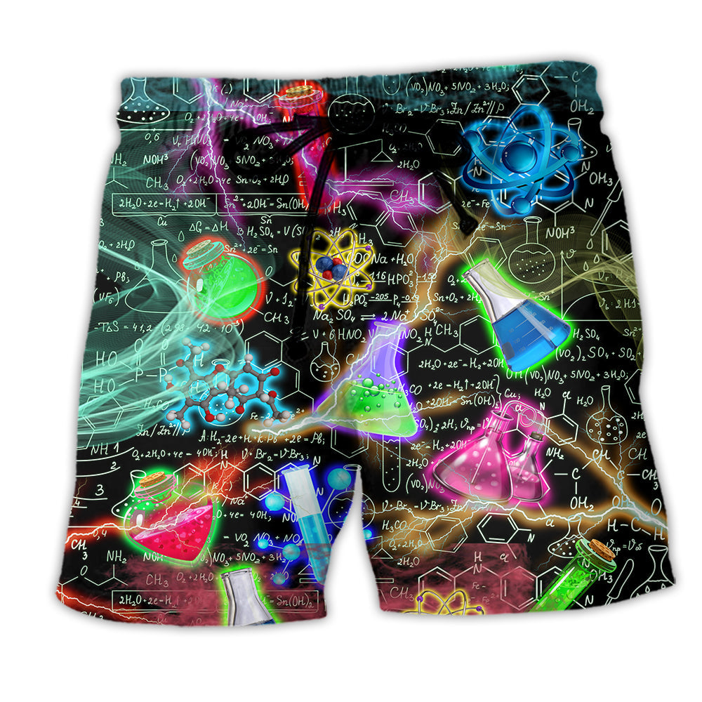Chemistry Lightning Mysterious Art - Beach Short