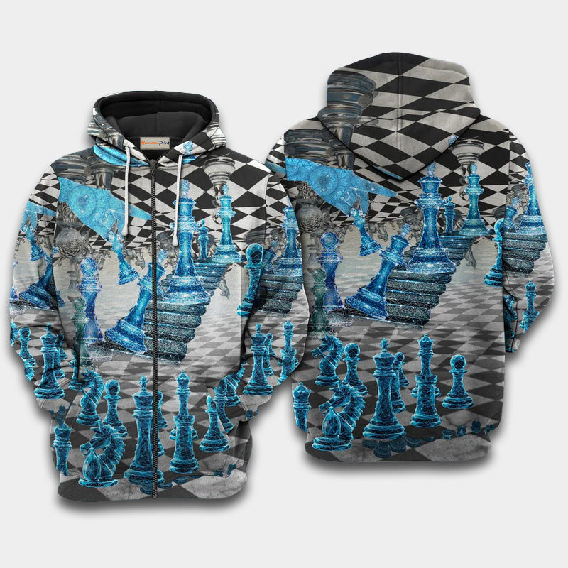 Chess Is Like A Game Quote – 3D Hoodie