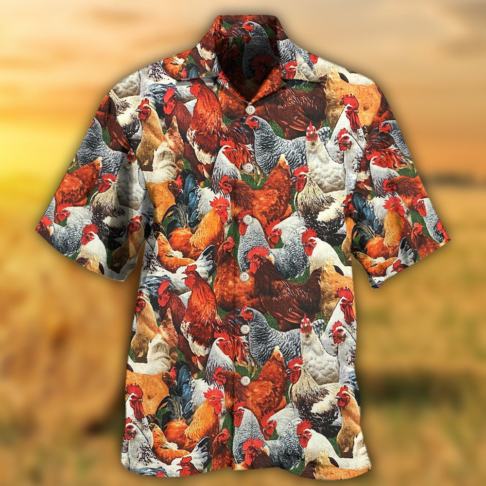 Chicken Lover Farm Humor - Hawaiian Shirt