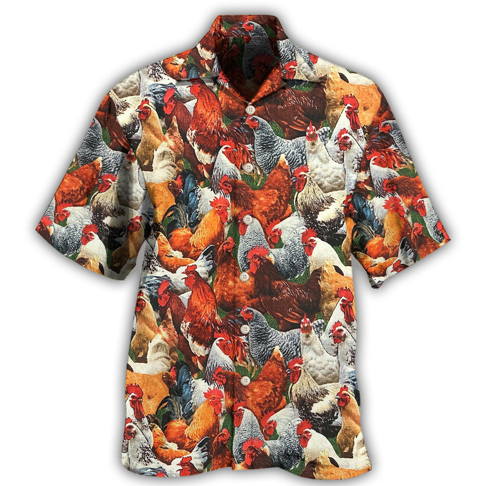 Chicken Lover Farm Humor - Hawaiian Shirt