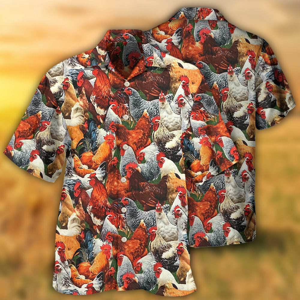 Chicken Lover Farm Humor - Hawaiian Shirt
