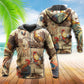 Chicken Love Vintage Art – 3D Hoodie