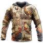 Chicken Love Vintage Art – 3D Hoodie