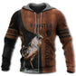 Rooster Leather Style Personalized - 3D Hoodie
