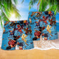Chicken Rooster Fighting Cool Style - Beach Short - Owls Matrix LTD