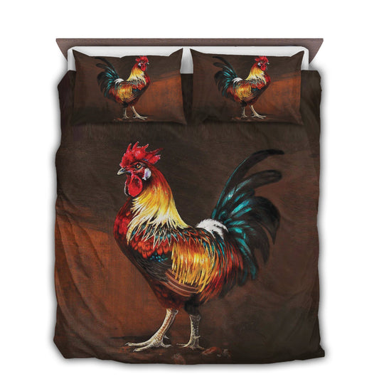 Farm Chicken Rooster Bedding Cover For Cozy Bedroom Decor