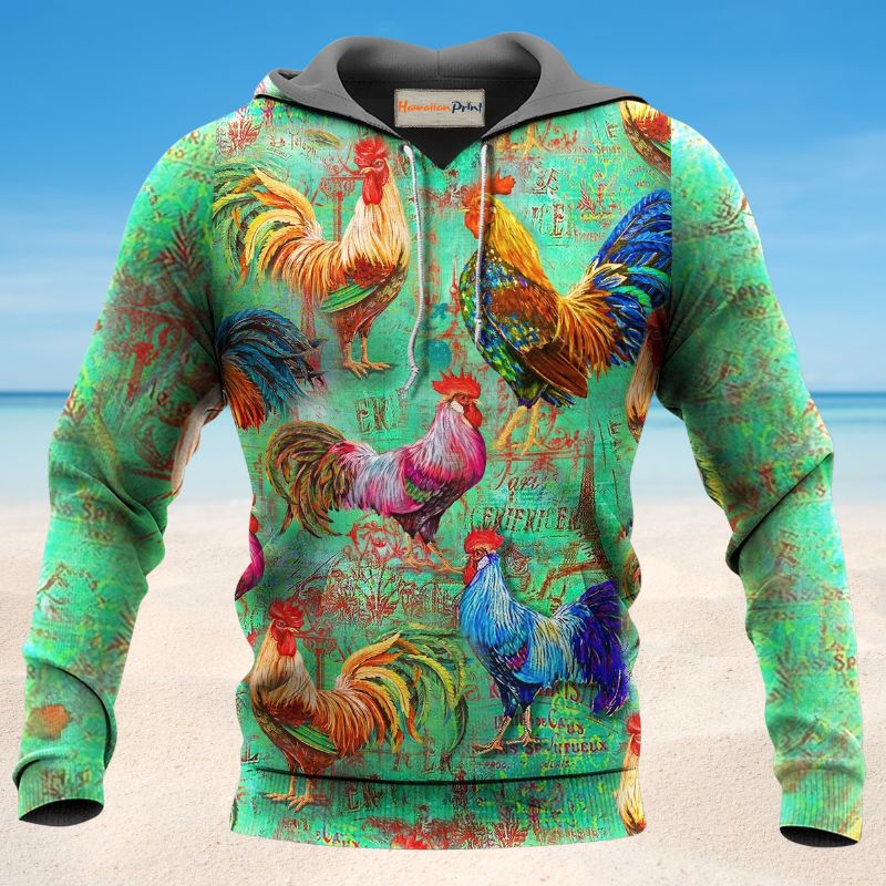 Chicken Green Love Style - 3D Hoodie