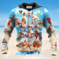 Chicken On The Beach Fun - 3D Hoodie