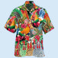 Chicken Tropical Floral Pattern – Hawaiian Shirt