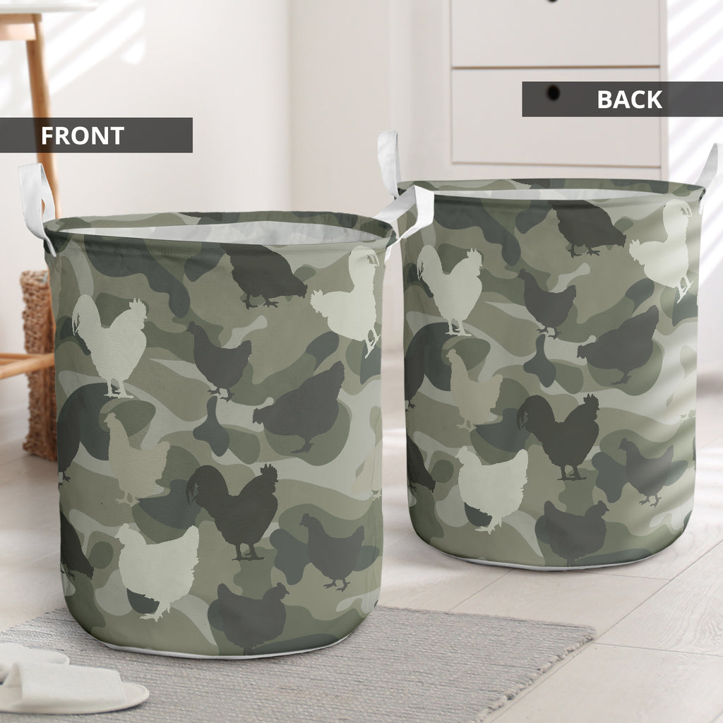 Chicken Camo Style - Laundry Basket - Owls Matrix LTD