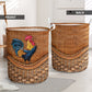 Chicken Rattan Teaxture - Laundry Basket - Owls Matrix LTD